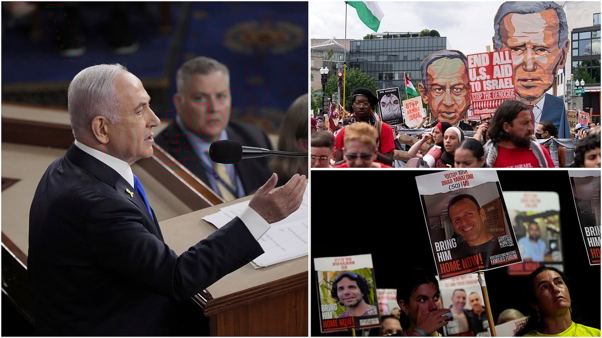 | Photo: AP : 52 Minutes And No Mention Of Hostage Deal: Families Of Gaza Captives Furious At Netanyahu